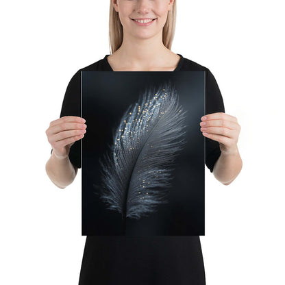 Ethereal Elegance – Feather-Inspired Art Poster