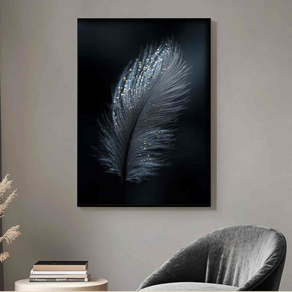 Ethereal Elegance – Feather-Inspired Art Poster